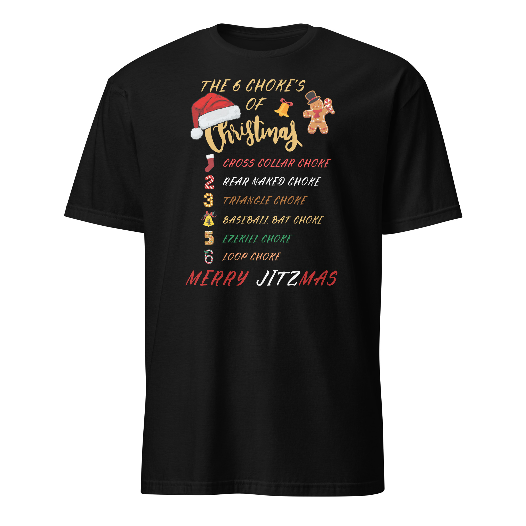 (GI) 6 Chokes Of Christmas T-Shirt (unisex) - Image 4