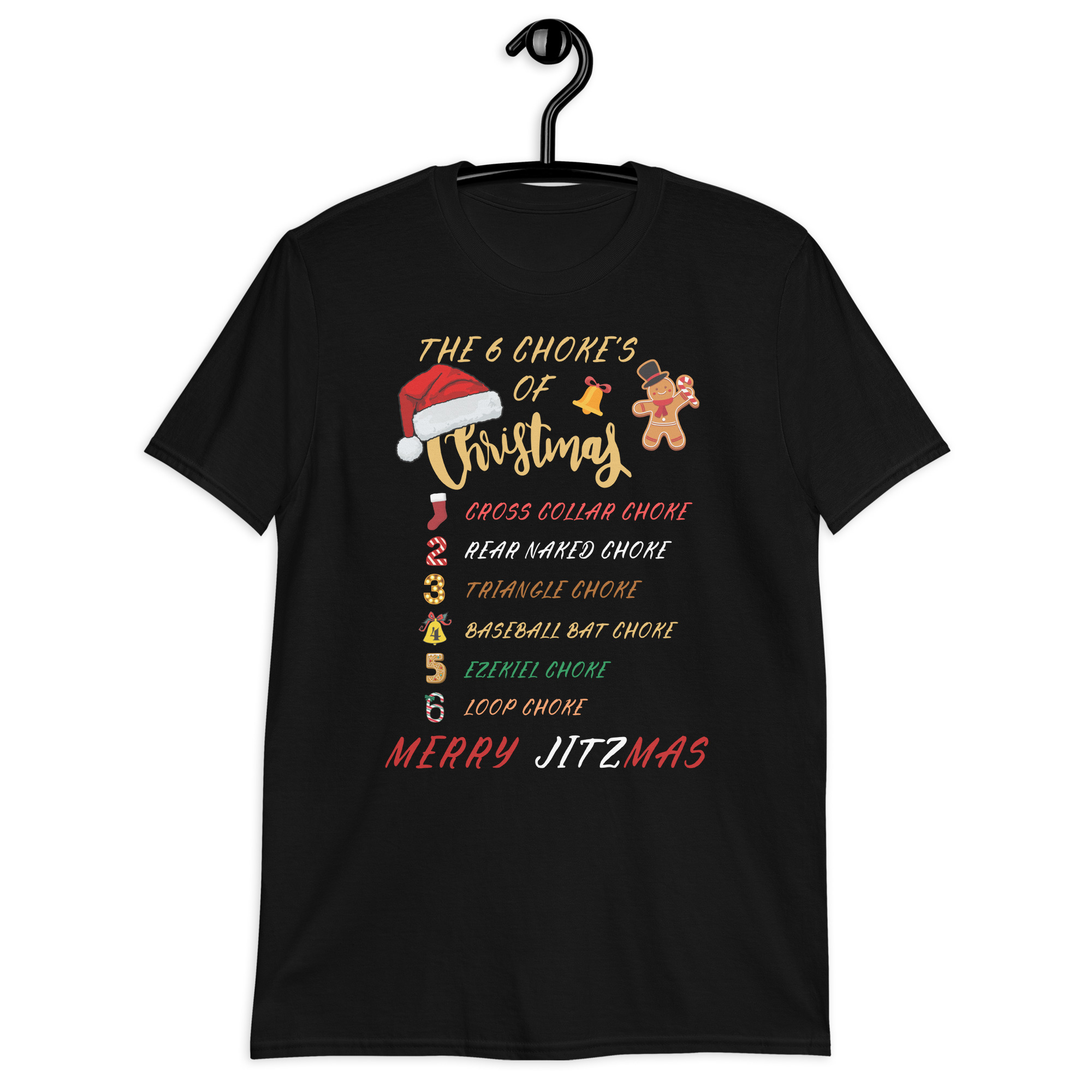 (GI) 6 Chokes Of Christmas T-Shirt (unisex) - Image 2