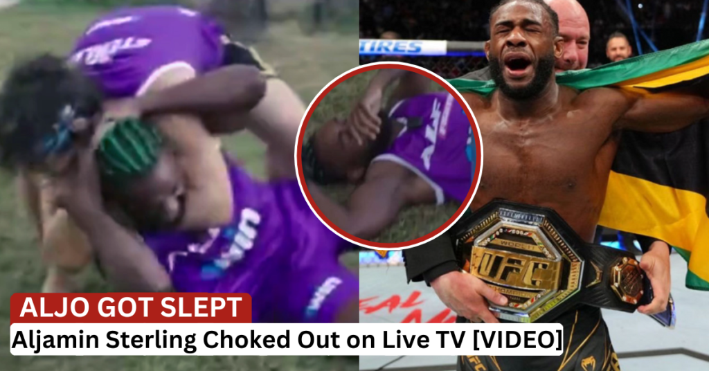 VIDEO - Aljamain Sterling Gets Choked Out Cold on Russian Reality Show
