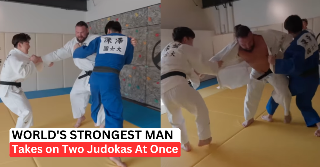WATCH Two Judokas vs. One Strongman: Martins Licis Epic Judo Matchup