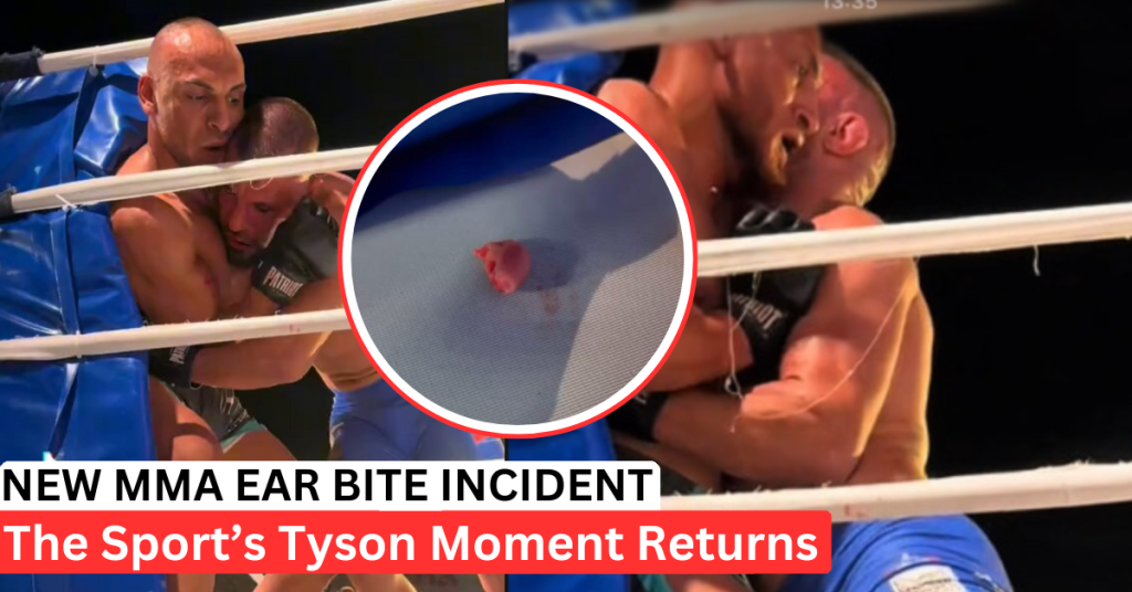 [WATCH]MMA Fighter Bites Ear in Wild Max Fight 62 Meltdown